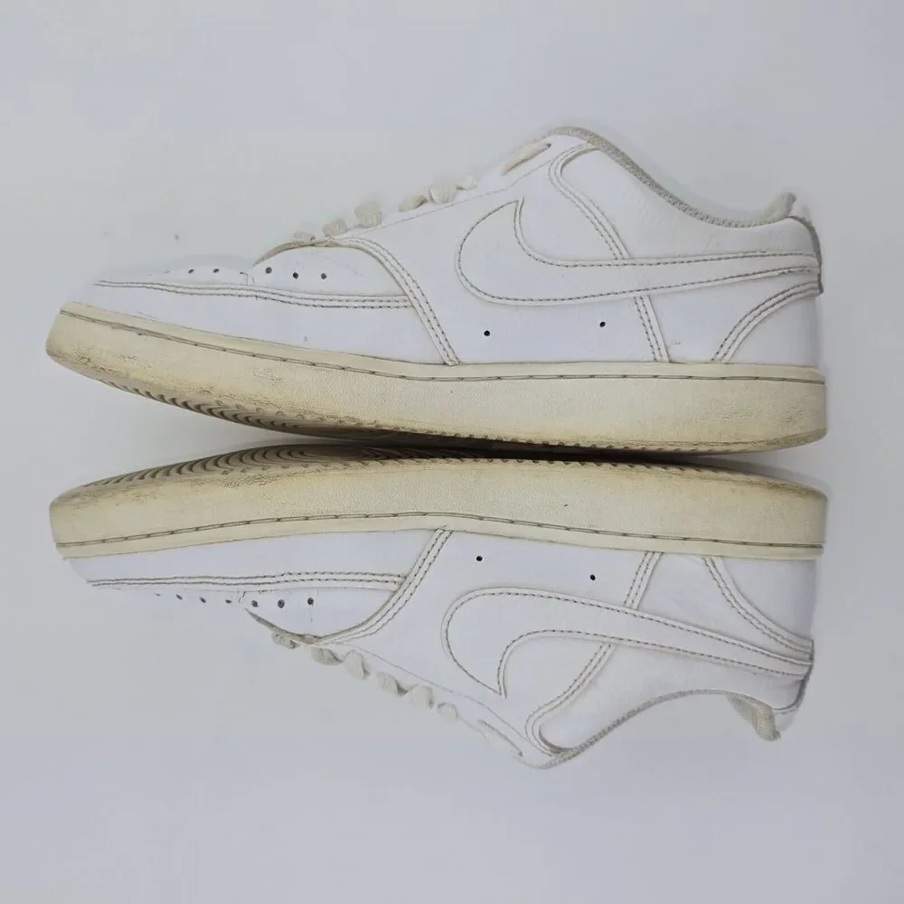 Nike‎ Court Vision Low Sneakers Shoes Triple White CD5434-100 Womens Size 7.5